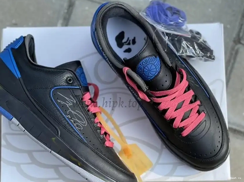 to blue Jordan ready PK OFF-WHITE Low ship God Air 2 x materials retail 0503